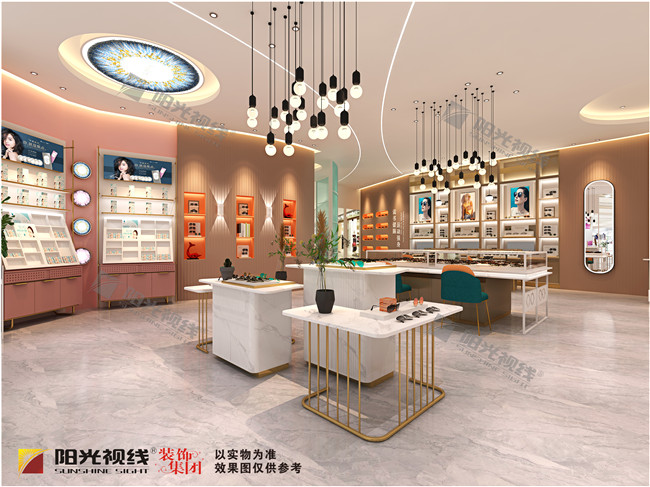 鹽城云上視覺眼鏡店裝修設計效果圖