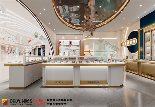 信譽樓商場眼鏡店裝修設計效果圖