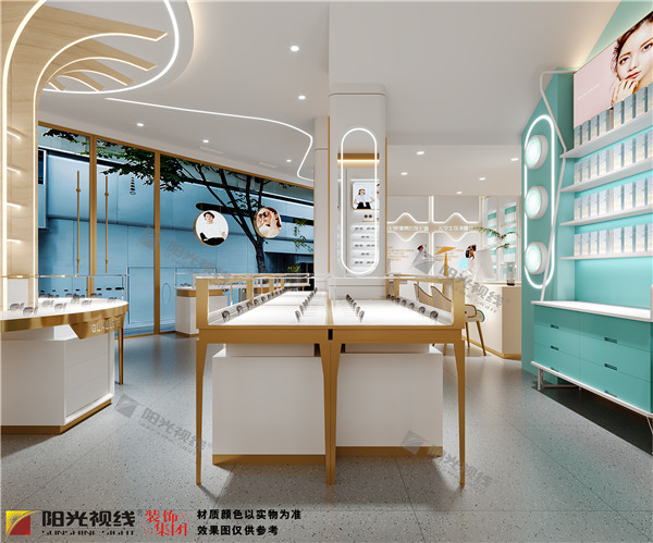 雪亮眼鏡店裝修設計圖片
