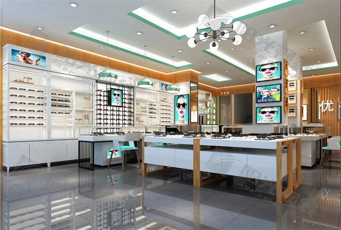 眼鏡店裝修公司，眼鏡店裝修設計，眼鏡展柜，眼鏡店裝修效果圖