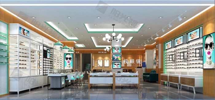 眼鏡店裝修公司，眼鏡店裝修設計，眼鏡展柜，眼鏡店裝修效果圖